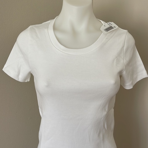 (NWT) J. Crew Perfect Fit 100% Cotton White Tee, Small - Picture 4 of 16